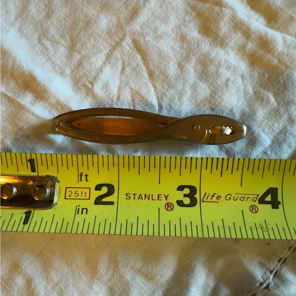 Vintage Pipe Wrench Metallic Tie Tac